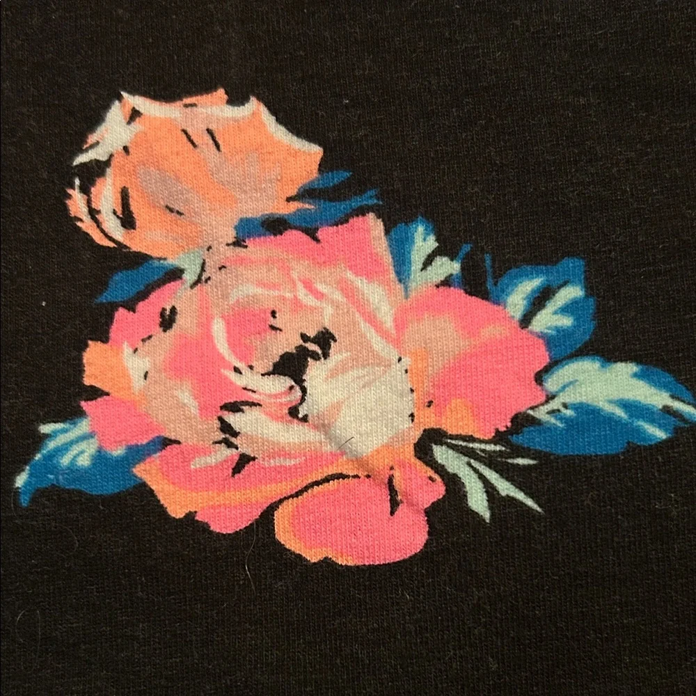 Floral Black Skirt - Picture 6 of 8